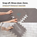 Mewtopia No-Gap Puzzle Cat Litter Box Mat – Seamless, Limitless Expandable, Extra Large(41.3"x21.6") Litter Trapping mat