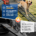 Dog Ramp for Car, 74"x 20" Large Folding Pet Stair Ramp with Non-Slip Mesh, Extra Wide Dog Steps for Medium & Large Dogs