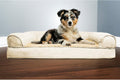 Furhaven Orthopedic Dog Bed for Medium/Small Dogs w/ Removable Bolsters & Washable Cover, For Dogs Up to 35 lbs - Plush 