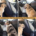 Dog Car Net Barrier for SUV， Upgraded Dog Travel Accessory with Organizers and Storage, Separates Pets from Passengers f