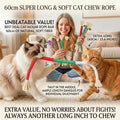 GREMBEB Cat Toys 12PCS Catnip Toy for Indoor Kitten Toys Cat Chew Stick for Dental Cleaning Teeth Cat Silvervine Matatabi Rope Treat Kitty Feather Snack for for Kick Molar Scratch Self Play