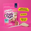 Bonkers Purrpops, Freeze Dried Tuna Flavored Lollipop Cat Treats, 15 Packs of 3 (45 Treats)