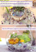 Fluorite Aquarium Gravel Rocks Natural Tumbled Healing Crystal Chips Bulk Gemstones Tumbled Crushed Stones for Fountain 