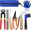 8 inch Farrier Tools Kit (8 Piece) Horse Goat Hoof Trimmers Carbon Steel Nippers Shears Nail Clipper, Mini Rasp, Hoof Tr
