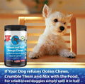 Wild Alaskan Salmon Krill Oil Chews for Dogs - 120 Soft Treats - Omega 3 6 9 Fish Supplement EPA, DHA for Itch-Free Skin