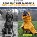 Spark Paws Dog Raincoat, Waterproof Windproof Rain Jacket, for Small Medium Large Extra Large Dogs, Reflective Breathable Full-Body Coverage Dry Suit - Mustard Yellow - 2XL