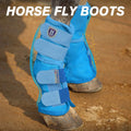Harrison Howard Horse Fly Boots Perfect Contoured Fit Leg Guards Dense Mesh Boots with Ventilated Comfort Reliable Prote