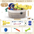 Zopeal Dog Toy Gift Basket Set for Puppy Birthday