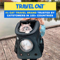 Fat Cat Backpack Carrier - Airline Approved Cat Carrier with Space Capsule Bubble for for Small Cats, Kitten - Premium C