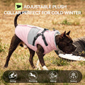 Dog Winter Coat Waterproof Dog Jacket with Harness for Medium Dogs