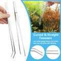 Fish Tank Cleaning Tools, 6 pcs Aquarium Cleaning Tools, Feeder Tools Kit, Aquarium Plants Cleaner, Algae Scraper for Gl