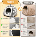 Rabbit Hideout Guinea Pig Hideout Bed Bunny Bed for Rabbit Guinea Pig Hiding Hut Small Animals Washable Winter Sleeping 