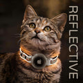 Airtag Cat Collar, Reflective Breakaway Cat Collar with Airtag Holder &Bell