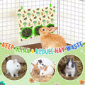 UPINS 2 Pack Guinea Pig Hay Feeder Bag,Bunny Rabbit Cage Bag Hanging Holder
