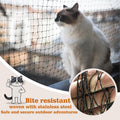 Cat Netting,Balcony Netting for Pets,Steel Wire Reinforced Balcony Screen for Pets, Anti-Fall Cat Net for Balcony and Wi