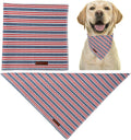 UP URARA PUP 4th of July Dog Bandana, Patriotic Puppy Bandana for Small Medium Dog, Cotton American Flag Pet Triangle Bid Scarf Kerchief for Girl Boy Dogs or Cats