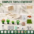 Baby Turtle Tank Starter Kit with UVA/UVB Lamp and Water Filter