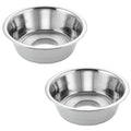 Pet Feeder Stainless Steel Dog Bowls Replacement 2-Pack Food Bowl, 8" Diameter, 2.8" Height Water Metal Bowls 7 Cups for Raised Feeder with Opening 7.5"- 8"