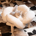 CHEERHOME PETS Elevated Cat Bed for Indoor Cats Couch Sofa Flower