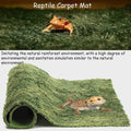 kathson 2 PCS Reptile Carpet Mat Terrarium Bedding Substrate Liner Mat Imitation Rainforest Crawler Mats for Snakes Bear