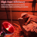 Infrared Reptile Heat Lamp Bulbs,2 PCS 50W Reptiles & Amphibians Infrared Basking Spot Lamp Bulb, Red Heat Emitter Light