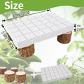Bearded Dragon Shedding Rock, Bearded Dragon Pumice Stone Platform for Shedding, Calcium Stone with Wooden Pile, Reptile