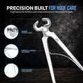Equine Care Spring Loaded Hoof Nippers for Horses, 12 Inch, One-Handed