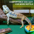 Haull 4 Pcs Reptile Carpet Terrarium Floor Mat Liner, 47 x 24 Inch, Green