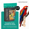 RoudyBush Daily Maintenance Food for Birds - Scientifically Formulated Bird Feed - Bird Food Pellets w/Corn, Wheat, Soy 