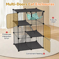 VISCOO Cat Cage(for Kitten), 3-Tier DIY Catio Cat Enclosures, 24"x16"x 36"