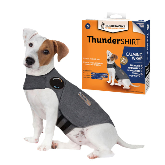 ThunderShirt for Dogs, Small, Heather Gray Classic - Dog Anxiety Relief Calming Vest