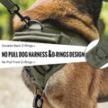 OneTigris No Pull Tactical Dog Mesh Harness for Medium Dogs, Aire Mesh Breathable Military Dog Molle Vests with Handles,