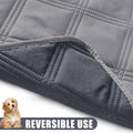 Smiry Waterproof Dog Bed Cover Blanket 52x82, Soft Reversible Pet Blanket, Washable Leakproof Cats Dogs Couch Cover for Sofa, Couch, Furniture, Grey/Dark Grey