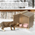 BALAPET Outdoor Cat Feeder & Shelter - Waterproof Cat House for Outdoor Feeding Station, Perfect for Feral Cats, Birds, Rabbits, Cats & Dogs