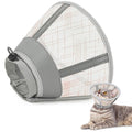 Supet Cat Cone Collar Soft, Air Mesh Recovery Collar to Stop Licking, Breathable Neck Cone Alternative, Lightweight Cat Head Cone Anti Scratch (Orange,S)
