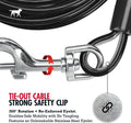 Tuff Pupper Dog Tie Out Cable, 50 ft Heavy Duty Lead for up to 250 lb Dogs