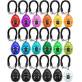 Frienda 18 Pieces Dog Training Clicker, Pet Behavioral Training Clickers with Wrist Strap for Dogs Cats Puppy Birds Horses(Multicolor)