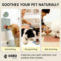 OHMO Lick Mat for Dogs and Cats Large(2 Pack) Nature Design Easy to Clean Pet Slow Feeder with Suction Cups, for Anxiety
