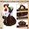 Suzile Fall Autumn Goose Outfit for 17" Cement Thanksgiving Duck Outfits