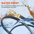 Viper Biothane K9 Working Dog Leash Waterproof Lead for Tracking Training Schutzhund Odor-Proof Long Line with Solid Bra
