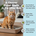 Kitty Sift Disposable Cat Litter Box Large, 6 Count – Portable Litter Box for Travel, Durable Disposable Litter Boxes for Cats, Eco-Friendly Cat Litter Tray, Odor Control