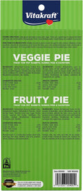 Vitakraft Veggie & Fruity Pie Treat for Pet Rabbits, Guinea Pigs, and Hamsters, 2 Pies,brown,24" x 50", 1.27 Ounce (Pack