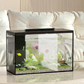 2 PCS Aquarium Fish Tank Divider Plastic Grid Divider Clear Cuttable Grid Plate Fish Tank Isolation with Bracket Fish Ta