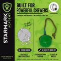 Starmark Everlasting Fun Ball on a Rope Dog Toy,Greens,Medium/Large