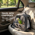 Pethiy Bird Carrier Travel Bag, Bird Travel Carrier Cage for Large Size Parrot Portable Wild Bird Carrier,Lightweight Br