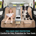 Bark Lover Dog Car Seat Cover for Back Seat,Armrest Compatible, Waterproof Backseat Protector, Nonslip Rear Seat Cover f