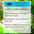 Crystalpro Flora Multi Minerals All-in-One Aquarium Plant Fertilizer - Plant Food for Fast Root & Leaf Growth - Safe for