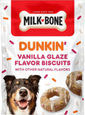 Milk-Bone Dunkin’ Vanilla Glaze Flavor Dog Biscuits with Other Natural Flavors, 8 Oz. Bag