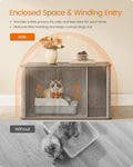 Feandrea Double Cat Litter Box Enclosure for 2 Cats, Front Entry
