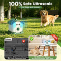 Anti Barking Device for Dogs, Dual Core Ultrasonic Dog Bark Deterrent Device, 4 Modes 50FT Range, Rechargeable Waterproo